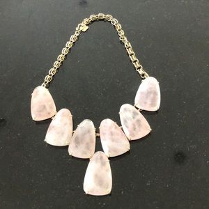 Kendra Scott Rose quartz Statement Necklace